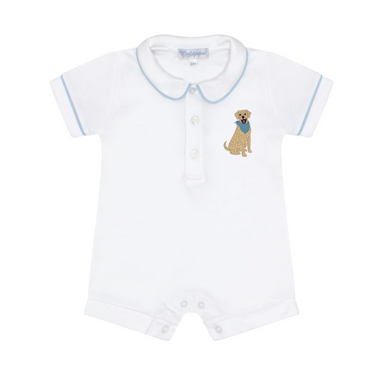 Introducing the Nella Boy Romper – a charming fusion of style and comfort designed to make your little one shine. Designed for convenience, this romper features snap closures at the bottom, making diaper changes and dressing quick and easy. The Nella Boy Romper is versatile and can be worn for various occasions!