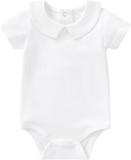 This Petit Ami onesie boasts a versatile design with easy-to-use snaps for effortless adjustments. Create a personalized touch by adding a monogram to this comfortable and stylish cotton onesie. Perfect for any fashionable and practical parent.