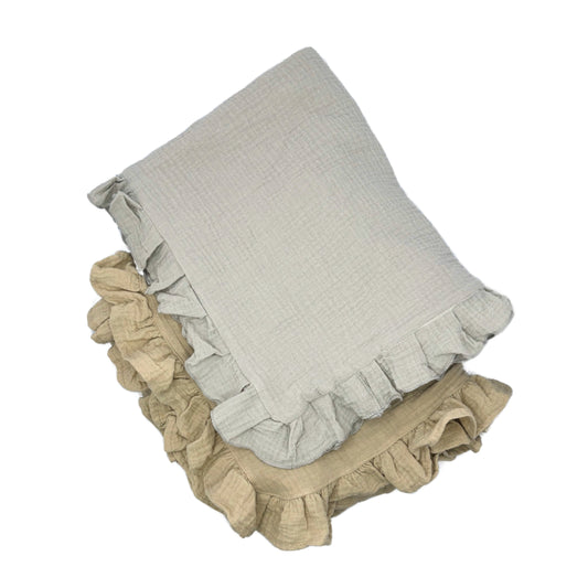 Muslin Ruffle Blanket