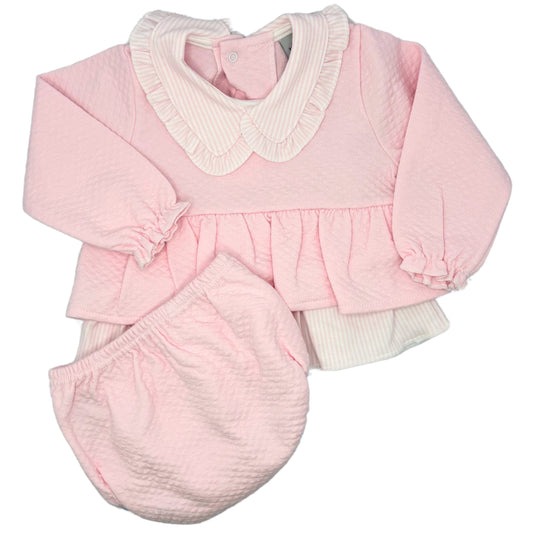 Babidu Quilted Ruffle Set