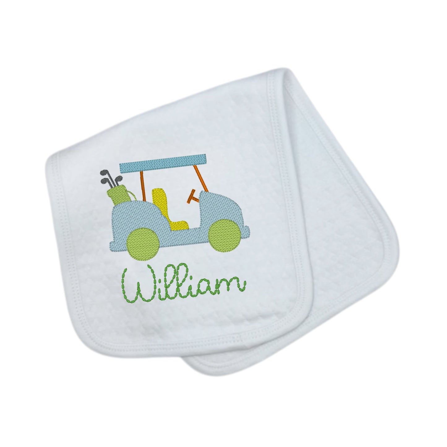 Slim Cotton Quilted Burp Cloth