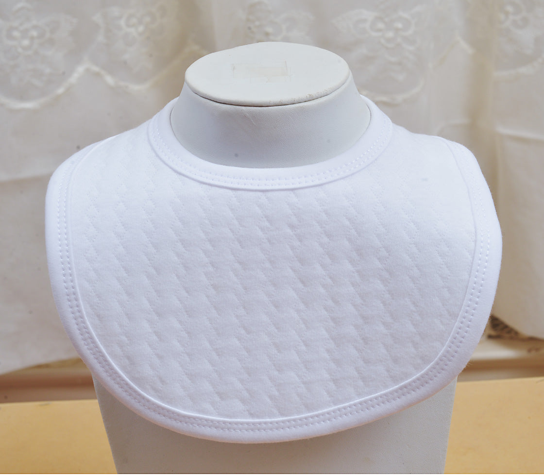 Round Quilted Baby Bib